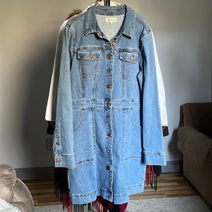 Denim mini dress